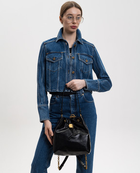 Balmain Черный кожаный рюкзак Pulse GN1GE036LMTE