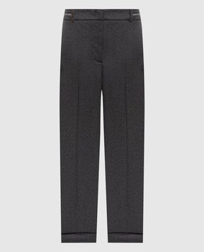 Peserico Серые брюки с шерстью P0478602660