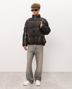 Off-White Серая куртка Bookish Racing 44MED06DF26D001