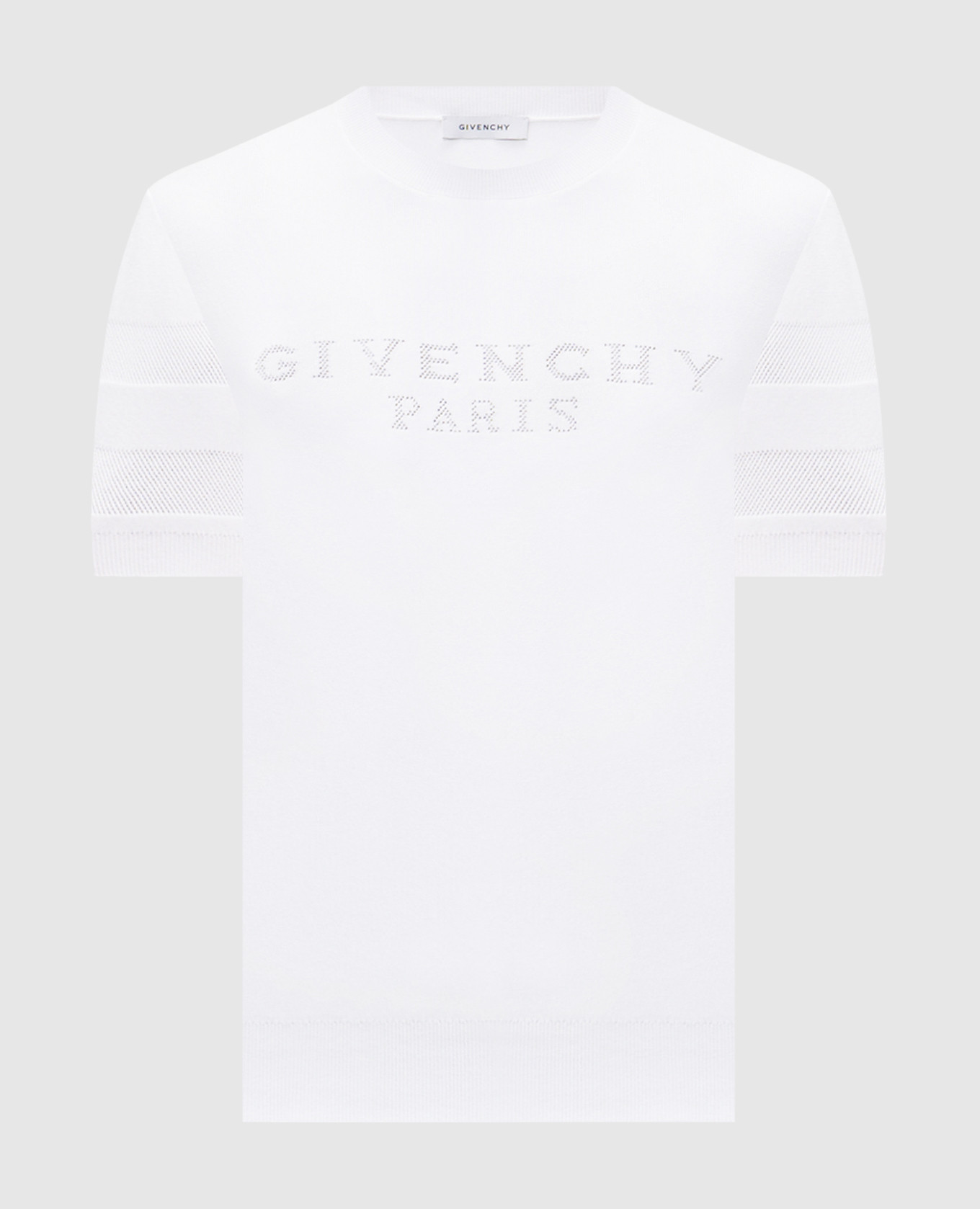 Белая футболка с узором логотипа