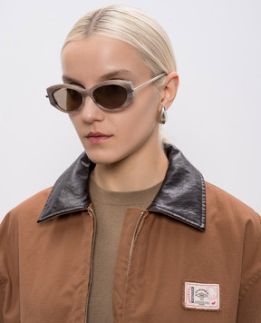 Max Mara Бежеві сонцезахисні окуляри DIVO MXODIVO