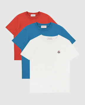 Moncler ENFANT Детский набор футболок с логотипом L19548C0003389AT9