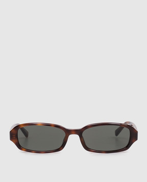 Saint Laurent Коричневые солнцезащитные очки 872 Erin 862864Y9956
