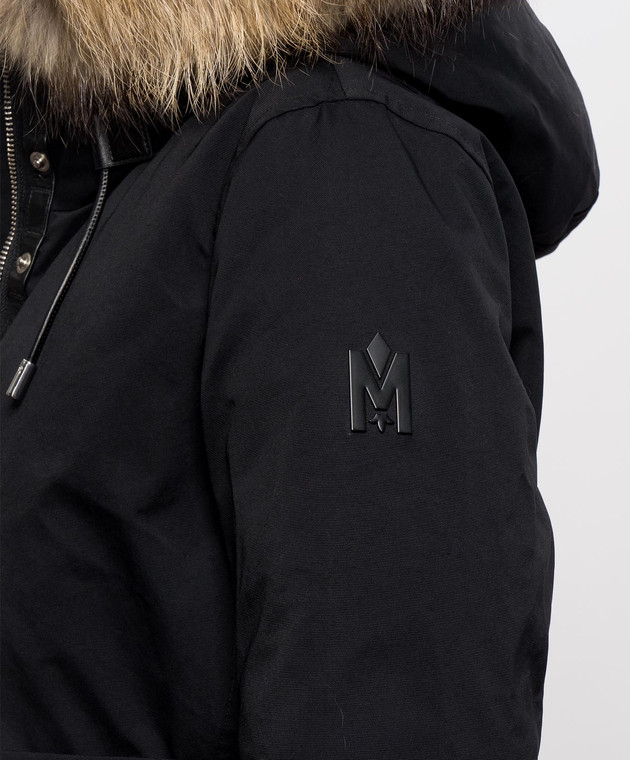 Mackage Черная пуховая куртка Jeni с мехом енота JENIFZ изображение 5