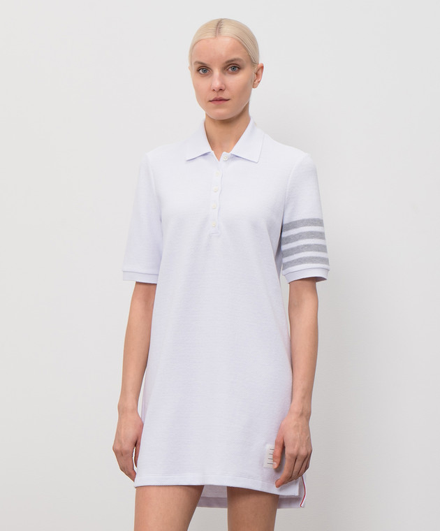 Thom Browne Біла сукня-поло FJD134AJ0248 зображення 3