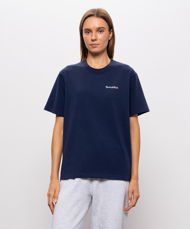 Sporty & Rich Синяя футболка TO11984300BL106w изображение 3