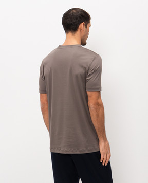 Zimmerli Коричнева футболка Sea Island 28643110187