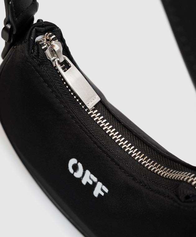 Off-White Детская черная сумка с принтом логотипа OFF OWGNN01F26FB01 изображение 4