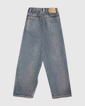 Maison Margiela MM6 Дитячі сині джинси з ефектом потертості M60452MM08D