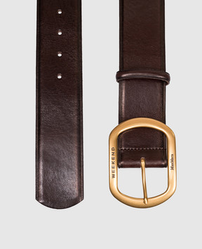 Max Mara Weekend Коричневий шкіряний паяс CLAVIER CLAVIER