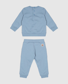 Moncler ENFANT Детский утепленный костюм с нашивкой логотипа L29518M0000789AM3