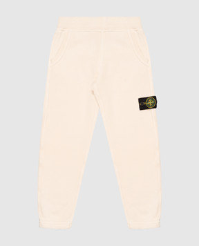 Stone Island Детские бежевые джоггеры с логотипом патча L2S166200004S04251012