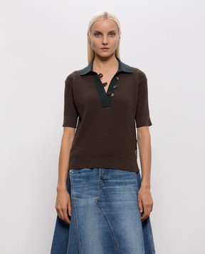 JW Anderson Поло цвета хаки KW1569YN0535