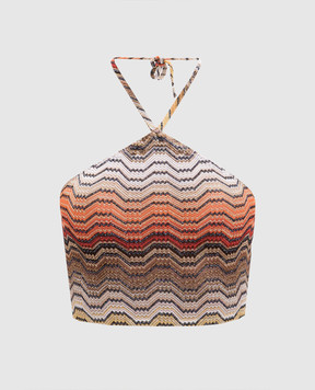 Missoni Топ у візерунок з відкритою спиною MC23SK01BR015D