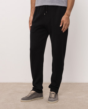 Brunello Cucinelli Темно-синие спортивные штаны MM8313263G