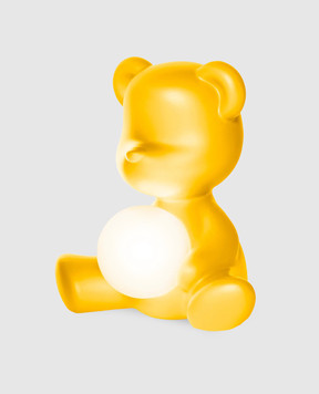 Qeeboo Жовта настільна лампа Teddy Girl 25001YE