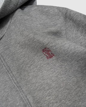 Brunello Cucinelli Дитяча сіра спортивна куртка BM831E517B