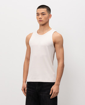 AGOLDE Біла майка Viggo в рубчик A10241260