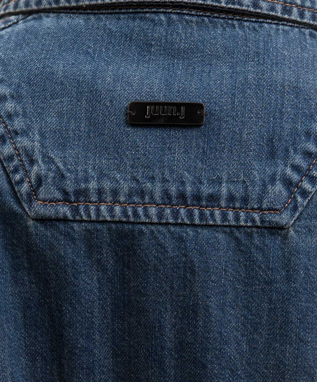 Juun.j Синя джинсова куртка з короткими рукавами JW6464W55P зображення 5