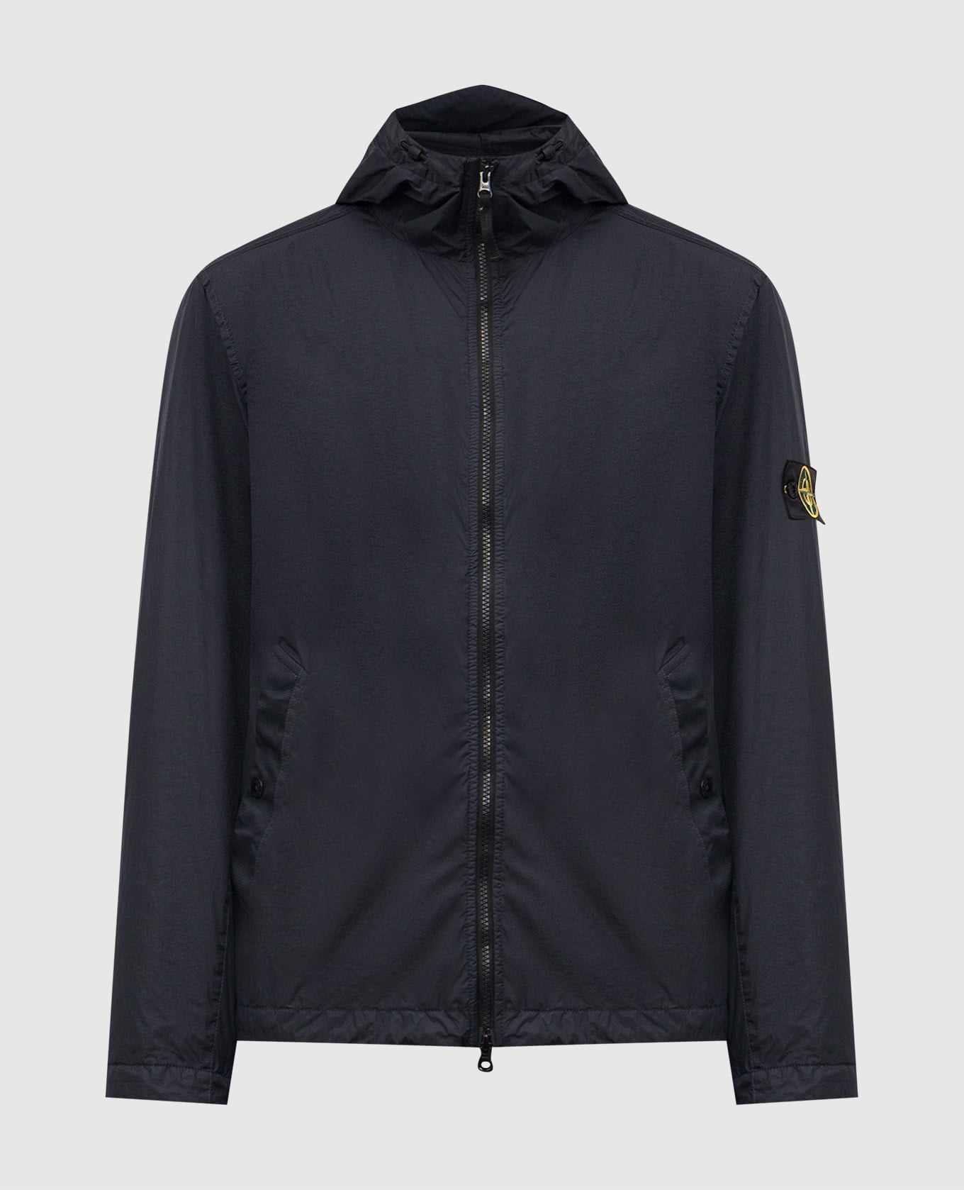 Синяя ветровка с логотипом патча