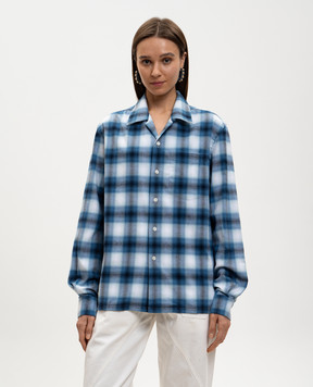 JW Anderson Синя сорочка в клітинку SH0399PG1889