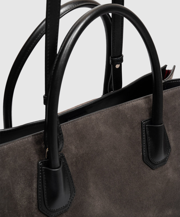 Givenchy Серая сумка замшевая тоут Catchall BB518KB2D6 изображение 4