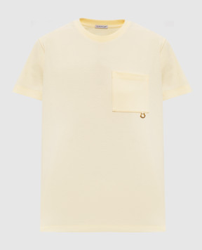 Moncler Жовта футболка з кишенею L20938C0002289BFV