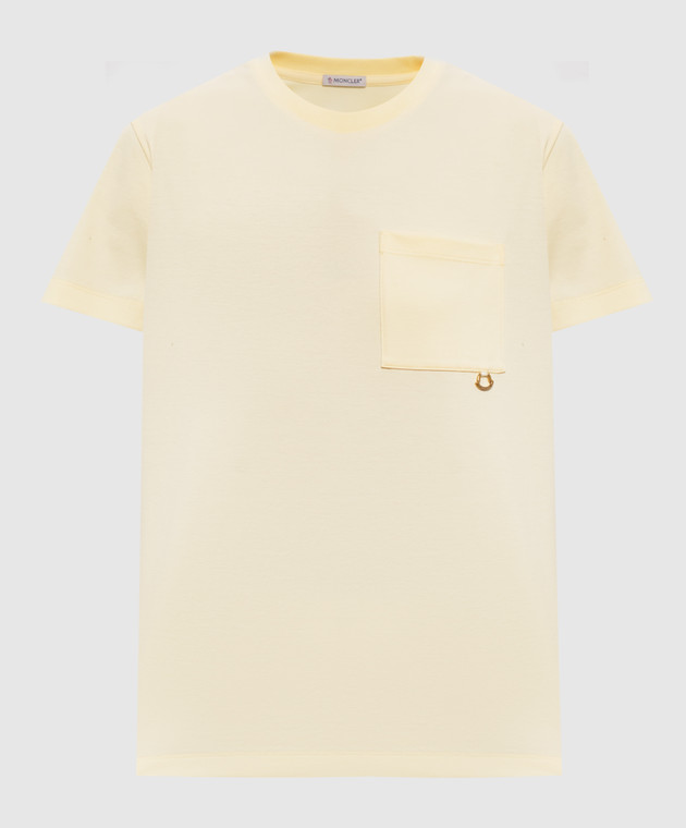 Moncler Жовта футболка з кишенею L20938C0002289BFV