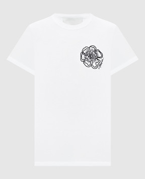 3.1 Phillip Lim Белая футболка с вышивкой S26110386PJB