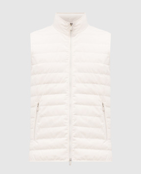 Brunello Cucinelli Белый пуховой жилет MM4791451
