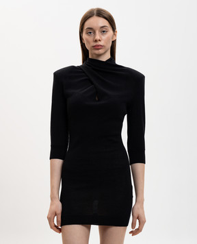 The Attico Чорна сукня міні з вовни 260WCA00478KWW005AA