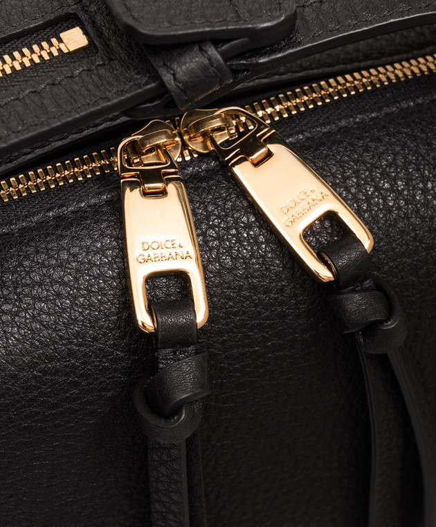 Dolce&Gabbana Черная кожаная сумка Vittoria BB7889A0841 изображение 4