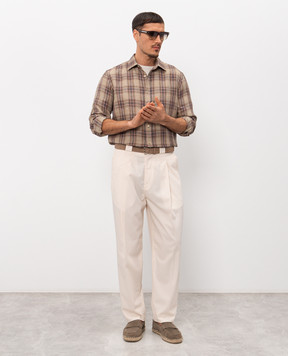 Agnona Футболка цвета айвори TT09U1YY2066