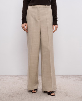 JOSEPH Бежеві штани Hawley з вовни JF009571