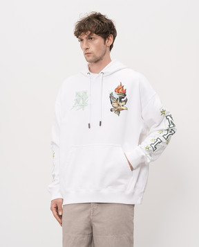 Off-White Белые худи New York Liberty 44MBB085Z26F005