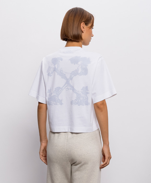 Off-White Белая футболка City Nature Arrow 2FA00643T изображение 4
