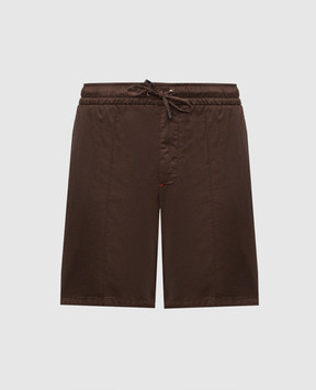 ISAIA Коричневые шорты PNCT21XP871