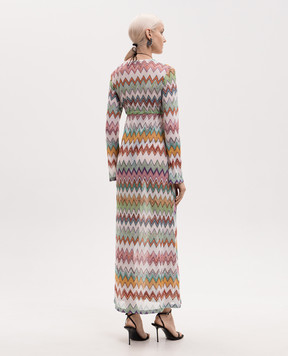 Missoni Белая накидка в брендовый узор MS26SQ0SBR014K