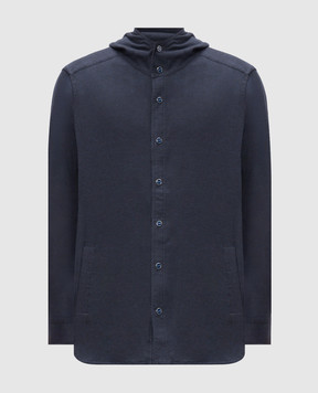 Castangia dal 1850 Синяя рубашка с капюшоном TUSHIRT3I26