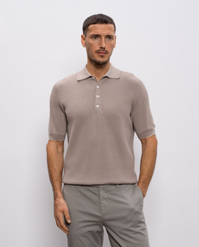 Brunello Cucinelli Бежеве поло з бавовни M29400025