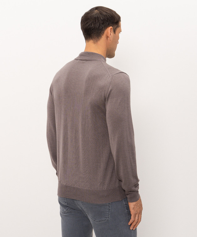 Cashmere&Whiskey Коричневий джемпер 480 зображення 4