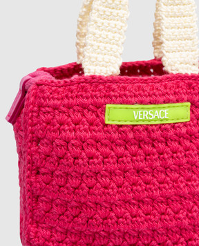 Versace Дитяча рожева в'язана сумка 10232321A17240