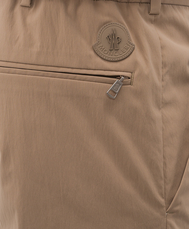 Moncler Коричневые спортивные штаны L10912A00025599DW изображение 5