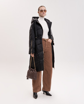 Twinset Черная удлиненная куртка 262TT2020
