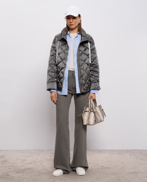 Max Mara Серая пуховая куртка PISOFT MTCPISOFT