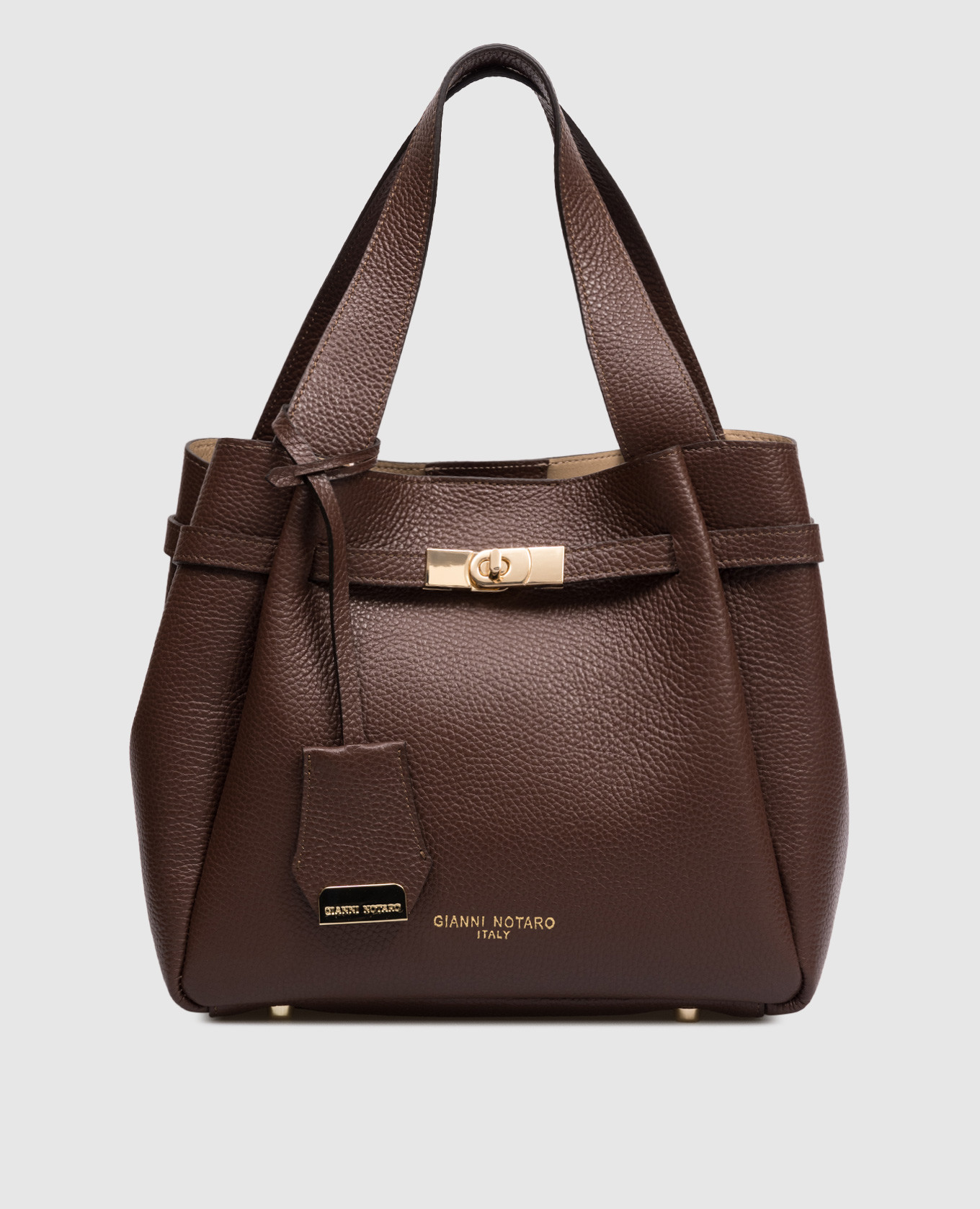 

Коричневая кожаная сумка-тоут Dollaro, Коричневый, Сумки через плечо