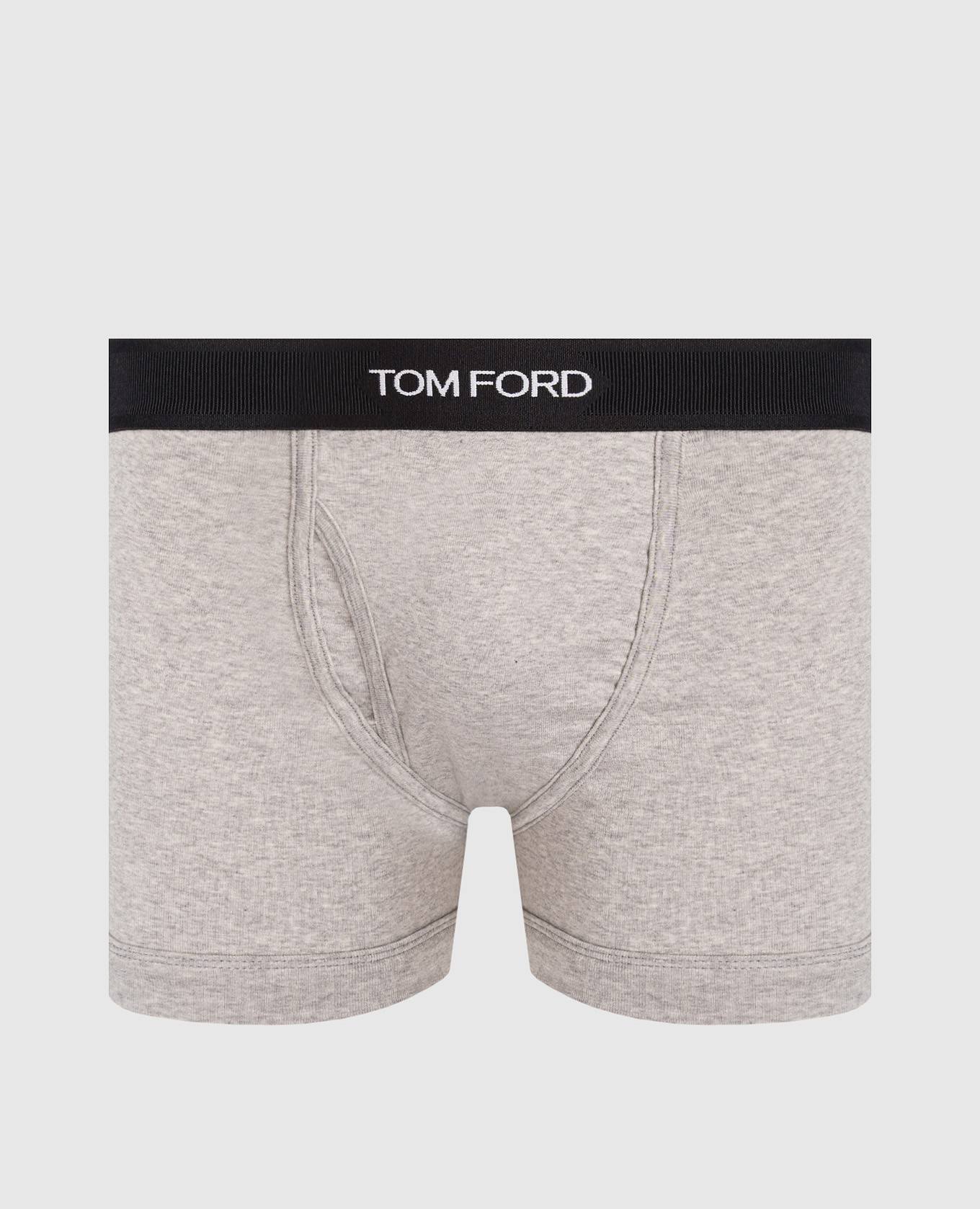 Серые меланжевые трусы-боксеры