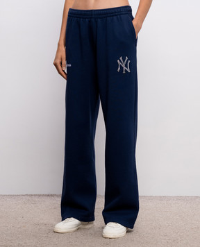 Sporty & Rich Синие утепленные спортивные штаны Yankees PA0711118300BL107