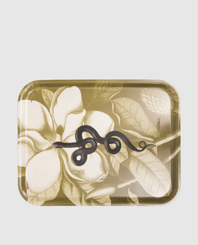 Les Ottomans Дерев'яна лакована таця Snake TUS03