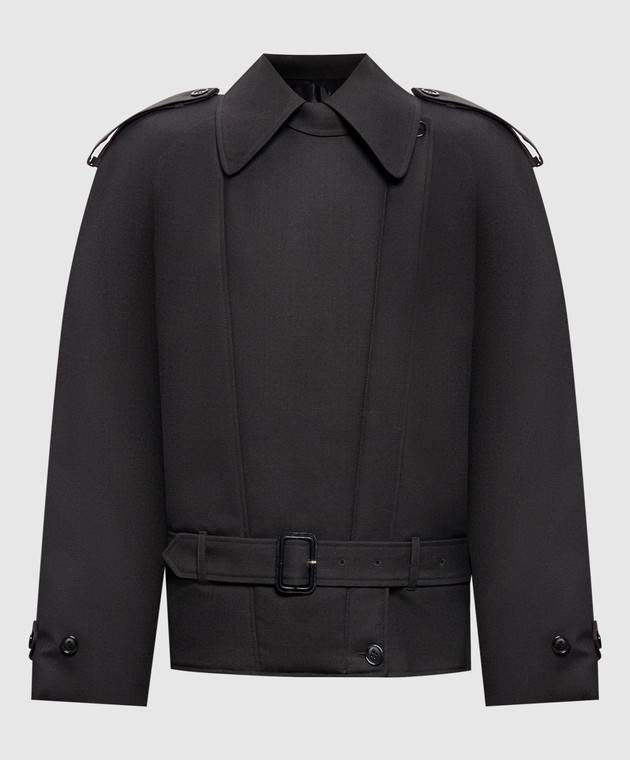Thierry Mugler Серая куртка из шерсти 26F1MA02201039